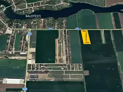 Localizare teren de vanzare Moara Vlăsiei Ilfov harta satelit